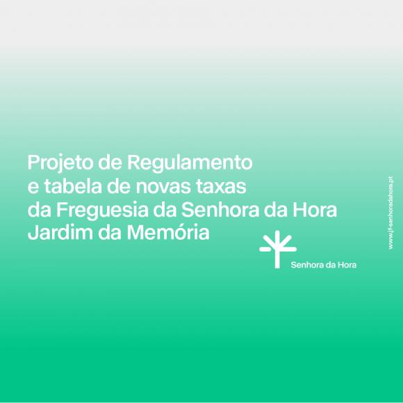 Consulta P&uacute;blica do Projeto de Regulamento e Tabela de Novas Taxas do Jardim da Mem&oacute;ria
